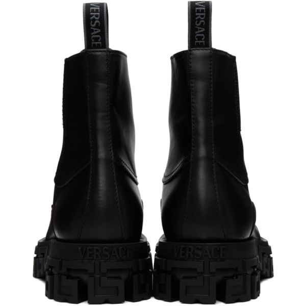 베르사체 베르사체 Versace Black Greca Portico Boots 232404M255000