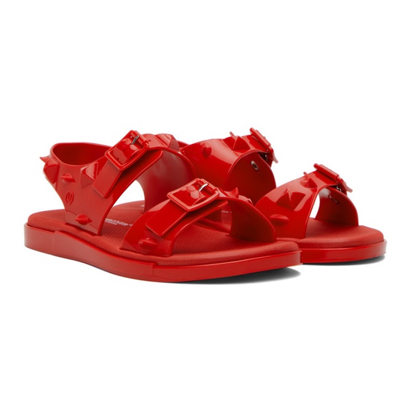  언더커버 UNDERCOVER Red Melissa 에디트 Edition Spikes Sandals 232414F124003