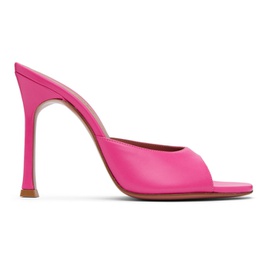 아미나 무아디 Amina Muaddi Pink Alexa Slipper 105 Heeled Sandals 232415F125026