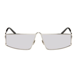 생로랑 Saint Laurent SSENSE Exclusive Silver SL 606 Sunglasses 232418F005066