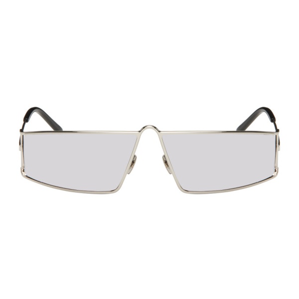 생로랑 생로랑 Saint Laurent SSENSE Exclusive Silver SL 606 Sunglasses 232418F005066