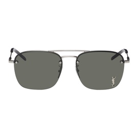 생로랑 Saint Laurent Silver SL 309 Sunglasses 232418M134021