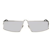 생로랑 Saint Laurent SSENSE Exclusive Silver SL 606 Sunglasses 232418M134071
