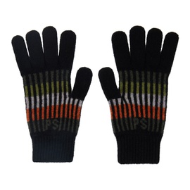 폴스미스 PS by 폴스미스 Paul Smith Black Jacquard Gloves 232422M135001