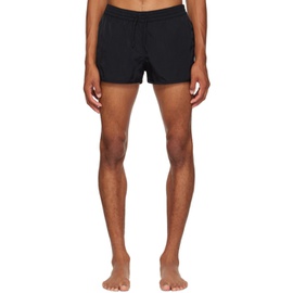 CDLP Black Embroidered Swim Shorts 232425M208000