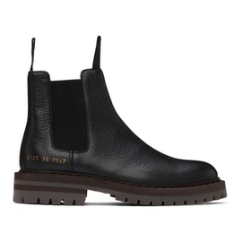 커먼 프로젝트 Common Projects Black Leather Chelsea Boots 232426F113003
