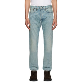RRL Blue Slim-Fit Jeans 232435M186002