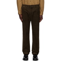 RRL Brown Five-Pocket Trousers 232435M191008