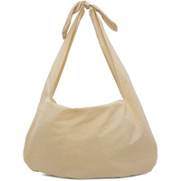 아모멘토 AMOMENTO SSENSE Exclusive Beige Large Knotted Shoulder Bag 232436F048002