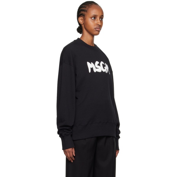  MSGM Black Printed Sweatshirt 232443F096011