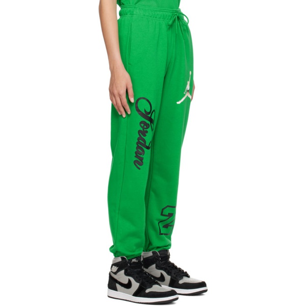 나이키 나이키 조던 Nike Jordan Green Graphic Lounge Pants 232445F086001