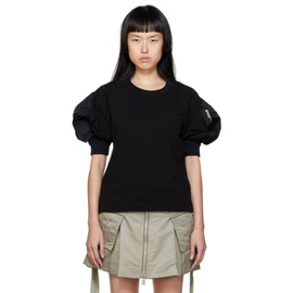 사카이 Sacai Black Mix T-Shirt 232445F110019