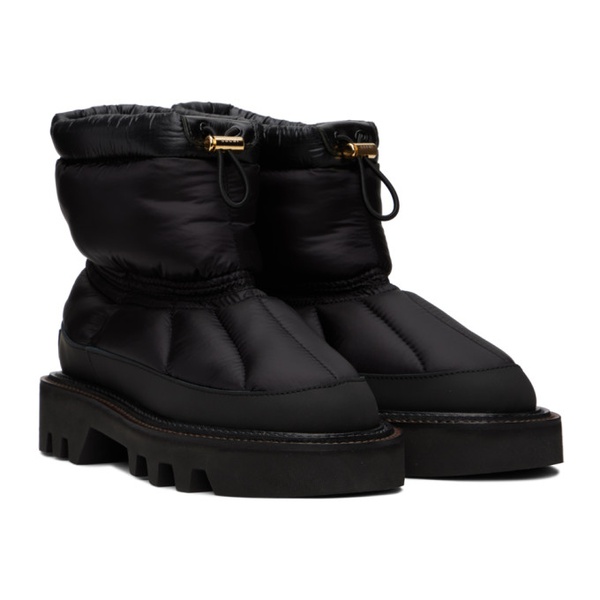  사카이 Sacai Black Padded Boots 232445F113000