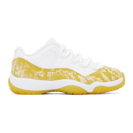 나이키 조던 Nike Jordan White & Yellow Air Jordan 11 R에트로 ETRO Low Sneakers 232445F128002