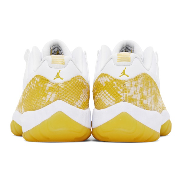 나이키 나이키 조던 Nike Jordan White & Yellow Air Jordan 11 R에트로 ETRO Low Sneakers 232445F128002