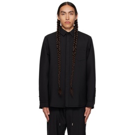 사카이 Sacai Black Suiting Shirt 232445M192015