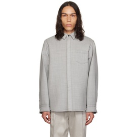 사카이 Sacai Gray Suiting Bonding Shirt 232445M192020