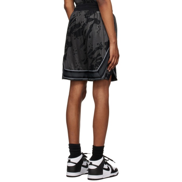 나이키 나이키 조던 Nike Jordan Black & Gray Embroidered Shorts 232445M193006