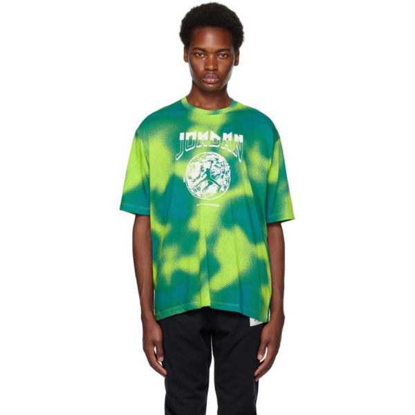 나이키 나이키 조던 Nike Jordan Green Graphic T-Shirt 232445M213014