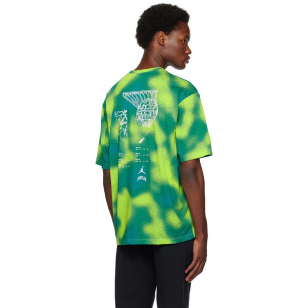 나이키 나이키 조던 Nike Jordan Green Graphic T-Shirt 232445M213014