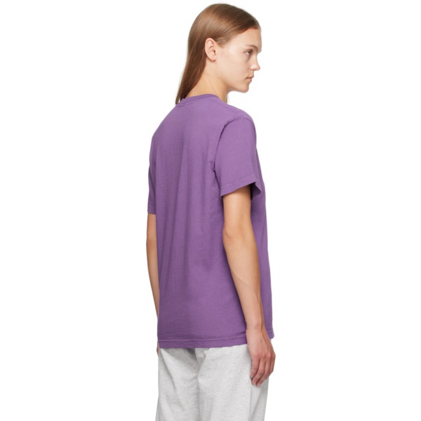  스포티 앤 리치 Sporty & Rich Purple Printed T-Shirt 232446F110006