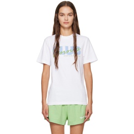 스포티 앤 리치 Sporty & Rich White Tennis Club T-Shirt 232446F110014