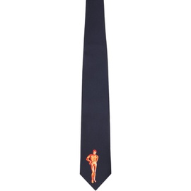 S.S.Daley Navy Graphic Tie 232471F023000