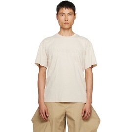 JW 앤더슨 JW Anderson Beige Embroidered T-Shirt 232477M213016