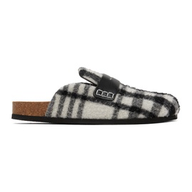JW 앤더슨 JW Anderson Black & White Check Loafers 232477M231000