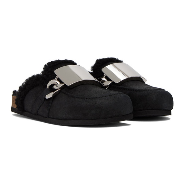  JW 앤더슨 JW Anderson Black Gourmet Chain Loafers 232477M231010