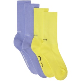 SOCKSSS Two-Pack Yellow & Blue Socks 232480M220000