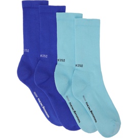 SOCKSSS Two-Pack Blue Socks 232480M220021