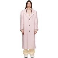 AMI Paris Pink Oversized Coat 232482F059009