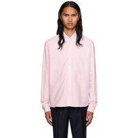 AMI Paris Pink Spread Collar Shirt 232482M192000