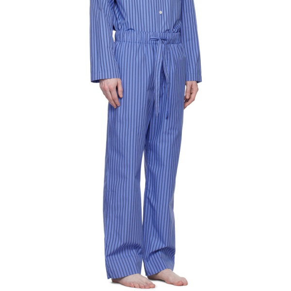  테클라 Tekla Blue Striped Pyjama Pants 232482M218057