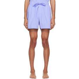 테클라 Tekla Blue Oversized Pyjama Shorts 232482M218079