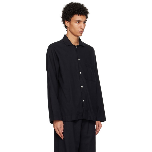  테클라 Tekla Black Oversized Pyjama Shirt 232482M218086