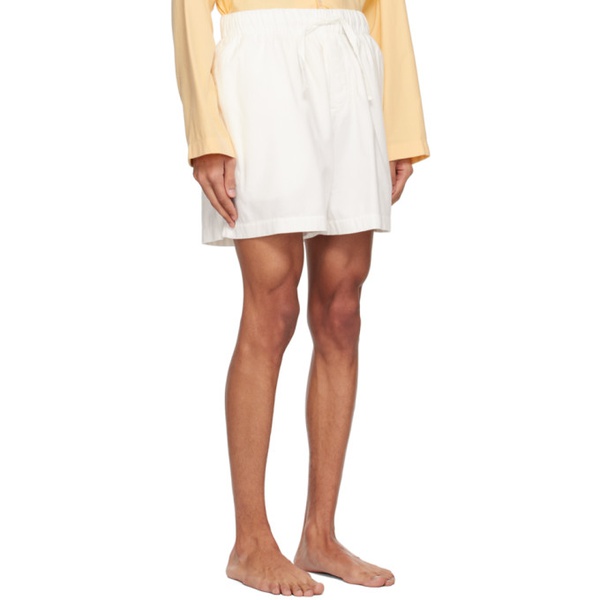  테클라 Tekla 오프화이트 Off-White Oversized Pyjama Shorts 232482M218115