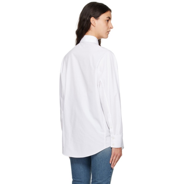  알라이아 ALAIA White Button Shirt 232483F109002