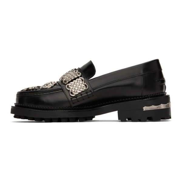  토가 풀라 토가 Toga Pulla SSENSE Exclusive Black Embellished Loafers 232492F121021