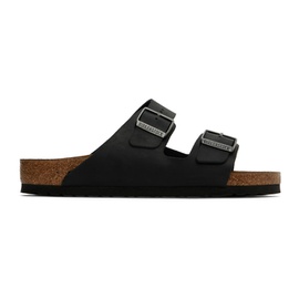 버켄스탁 Birkenstock Black Arizona Soft Footbed Sandals 232513F124000