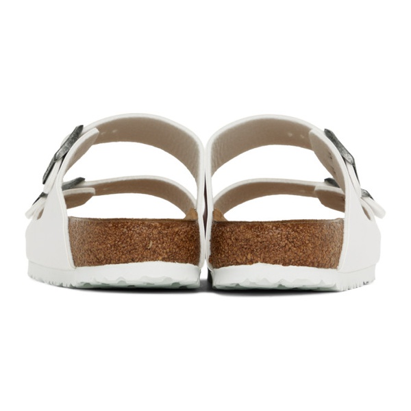 버켄스탁 버켄스탁 Birkenstock White Arizona Sandals 232513F124005