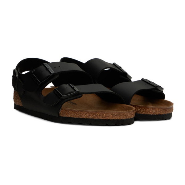 버켄스탁 버켄스탁 Birkenstock Black Milano Sandals 232513F124009