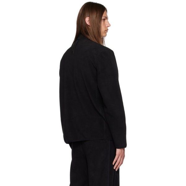  레인스 RAINS Black Half-Zip Sweater 232524M202000
