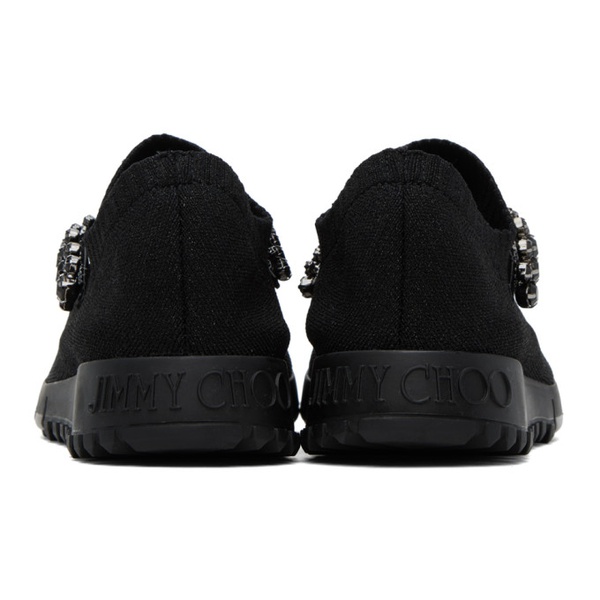  지미 추 Jimmy Choo Black Verona Sneakers 232528F128002