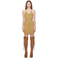 Isa Boulder SSENSE Exclusive Green & Orange Minidress 232541F052011