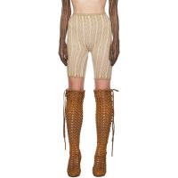 Isa Boulder SSENSE Exclusive Beige & White Shorts 232541F088002