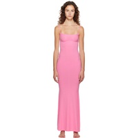 스킴스 SKIMS Pink Soft Lounge Maxi Dress 232545F055009
