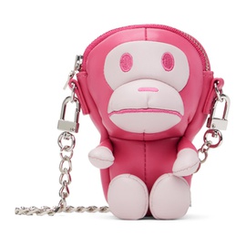 베이프 BAPE Pink Baby Milo Mini Bag 232546F048002