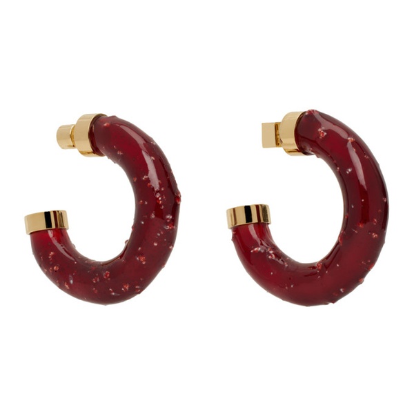  자크뮈스 JACQUEMUS Red Le Chouchou Confiture Earrings 232553F022004